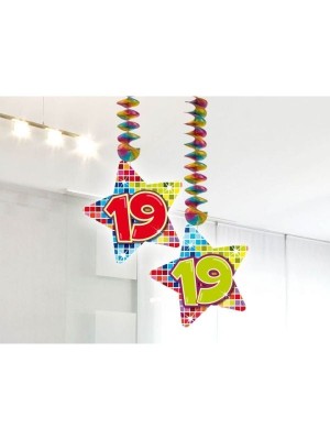 Hang decoratie 19 jaar